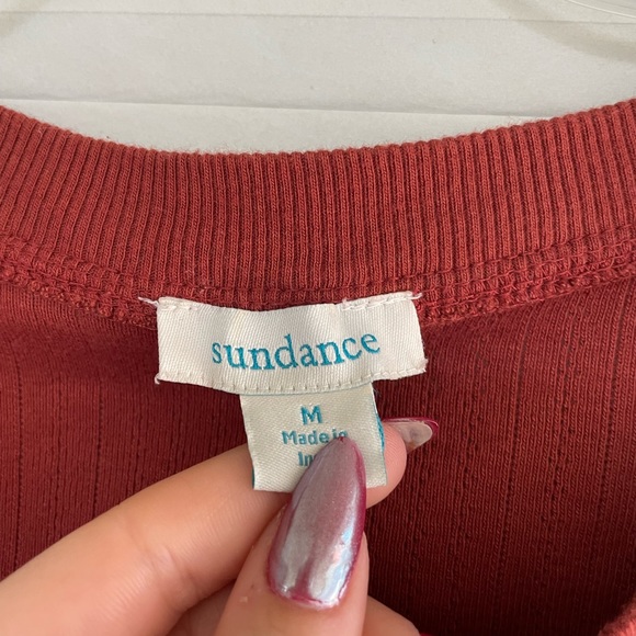 SOLD- Sundance Burnt Orange Cardigan - Picture 6 of 6